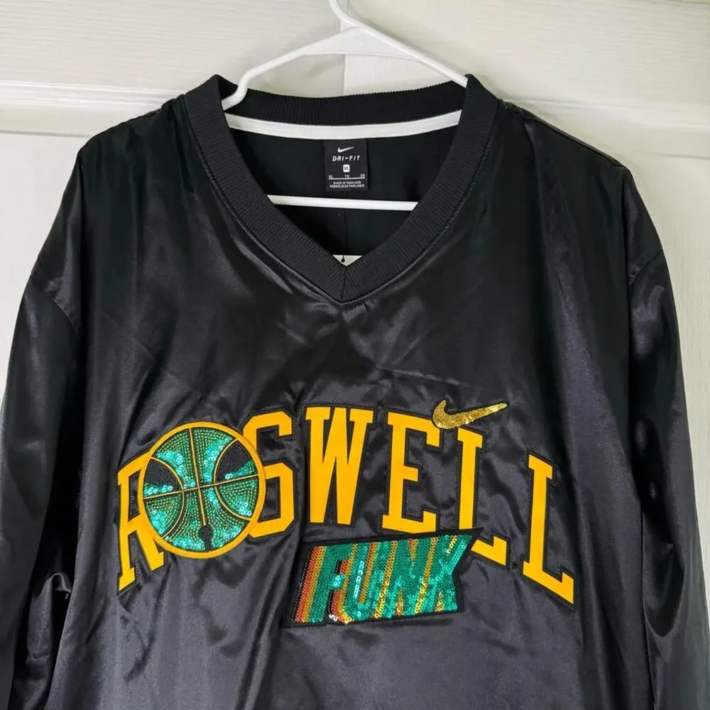 Nike Men’s Rogers Funk Embroidered Sequins Black Pullover Sweatshirt XL New